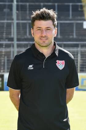 Fußball 3. Liga Offizieller Fototermin KFC Uerdingen im Grotenburg-Stadion in Krefeld Co-Trainer Stefan Reisinger; KFC Uerdingen; 3.Liga; Porträttermin 2018 2019;