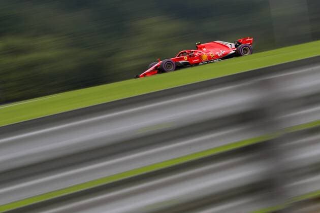 FORMULA 1 - GP of Austria 2018 SPIELBERG,AUSTRIA,30.JUN.18 - MOTORSPORTS, FORMULA 1 - Grand Prix of Austria, Red Bull Ring, free practice. Image shows Kimi Raikkoenen (FIN Ferrari). GEPAxpictures xChristianxWalgram