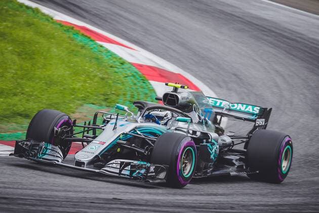 30.06.2018, Red Bull Ring, Spielberg, AUT, FIA, Formel 1, Grosser Preis von Oesterreich, Training, im Bild Valtteri Bottas (FIN, Mercedes) Finnish Formula One driver Valtteri Bottas of Mercedes during training of the Austrian FIA Formula One Grand Prix at the Red Bull Ring in Spielberg, Spielberg