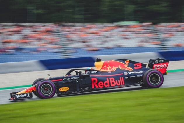 30.06.2018, Red Bull Ring, Spielberg, AUT, FIA, Formel 1, Grosser Preis von Oesterreich, Training, im Bild Daniel Ricciardo (AUS, Red Bull Racing) Australian Formula One drive Daniel Ricciardo of Red Bull Racing during training of the Austrian FIA Formula One Grand Prix at the Red Bull Ring in Spielberg, Spielberg