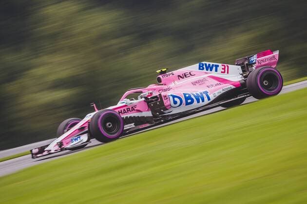 30.06.2018, Red Bull Ring, Spielberg, AUT, FIA, Formel 1, Grosser Preis von Oesterreich, Training, im Bild Esteban Ocon (FRA, Force India) French Formula One driver Esteban Ocon of Force India during training of the Austrian FIA Formula One Grand Prix at the Red Bull Ring in Spielberg, Spielberg