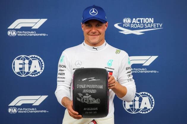 Sport-Bilder des Tages FORMULA 1 - GP of Austria 2018 PIELBERG,AUSTRIA,30.JUN.18 - MOTORSPORTS, FORMULA 1 - Grand Prix of Austria, Red Bull Ring, qualifying. Image shows Valtteri Bottas (FIN Mercedes). GEPAxpictures xMaticxKlansek