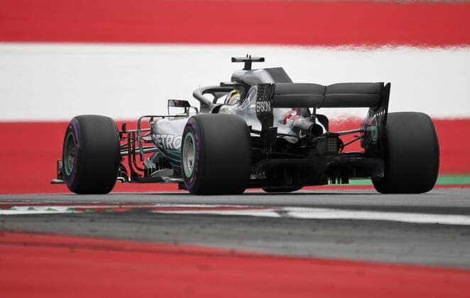 FORMULA 1 - GP of Austria 2018 SPIELBERG,AUSTRIA,30.JUN.18 - MOTORSPORTS, FORMULA 1 - Grand Prix of Austria, Red Bull Ring, free practice. Image shows Lewis Hamilton (GBR Mercedes). GEPAxpictures xWolfgangxGrebien