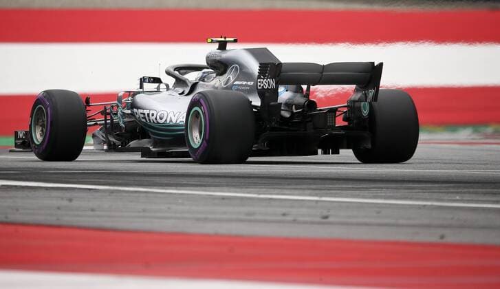 FORMULA 1 - GP of Austria 2018 SPIELBERG,AUSTRIA,30.JUN.18 - MOTORSPORTS, FORMULA 1 - Grand Prix of Austria, Red Bull Ring, free practice. Image shows Valtteri Bottas (FIN Mercedes). GEPAxpictures xWolfgangxGrebien