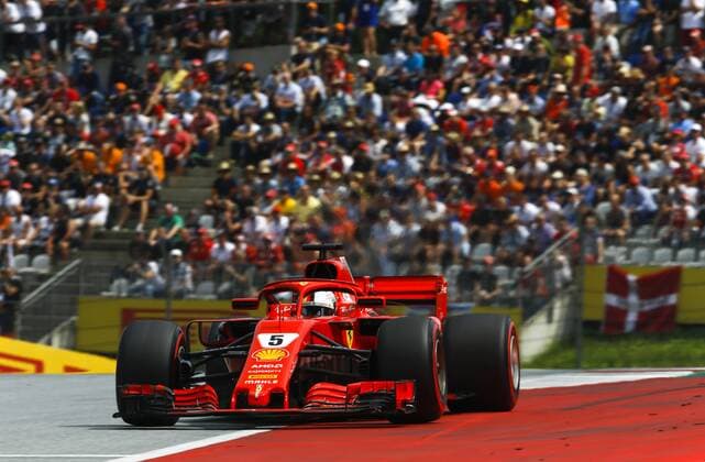 Motorsports: FIA Formula One World Championship WM Weltmeisterschaft 2018, Grand Prix of Austria, 5 Sebastian Vettel (GER, Scuderia Ferrari), Spielberg Austria