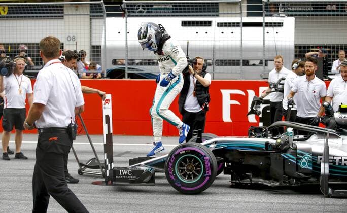 Motorsports: FIA Formula One World Championship WM Weltmeisterschaft 2018, Grand Prix of Austria, 77 Valtteri Bottas (FIN, Mercedes AMG Petronas Motorsport), Spielberg Austria