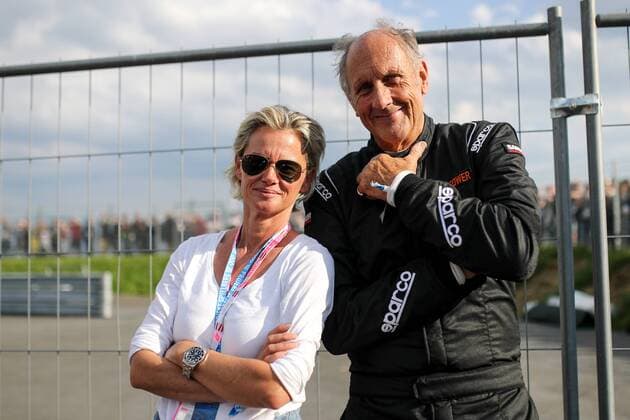 FORMULA 1 - GP of Austria 2018 SPIELBERG,AUSTRIA,30.JUN.18 - MOTORSPORTS - Grand Prix of Austria, Red Bull Ring, legends parade. Image shows Hans-Joachim Stuck (Porsche 956) with wife. GEPAxpictures xMaticxKlansek