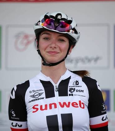Radsport, Deutsche Meisterschaft Straße 2018 Frauen über 132km in Einhausen (HES) am 30.06.2018, xmdx, Liane Lippert (Team Sunweb Women ) vor dem Start der Frauenrennens, sichert sich später den Meistertitel, Deutsche Meisterschaft Strasse 2018 Frauen