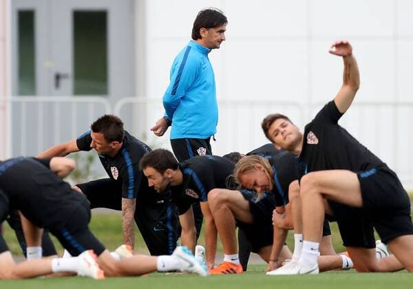 WM 2018, Training Nationalteam Kroatien Training of Croatian national football team 30.06.2018., Rusija, Njizni Novgorod - World Cup in Russia 2018. Training of Croatian national football team in Meschera training center before tomorrow s match against Denmark. Zlatko Dalic  IgorxKralj PIXSELL