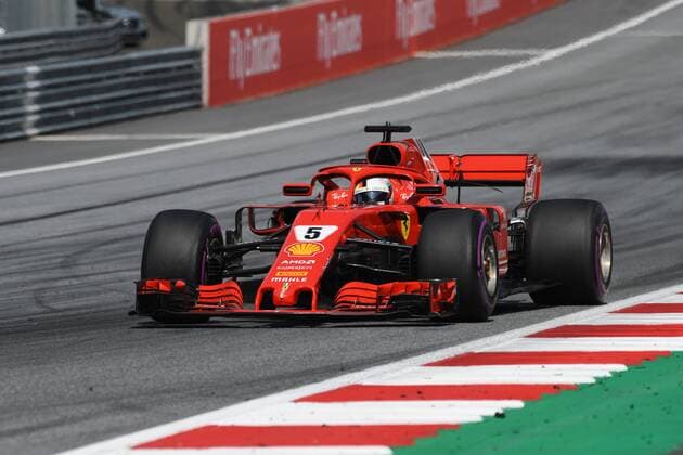 Sebastian Vettel (Scuderia Ferrari), Formel 1 Grosser Preis von Oesterreich, Red Bull Ring, 01.07.2018.2018, Formel 1 Grosser Preis von Oesterreich, Red Bull Ring, 01.07.2018 Spielberg Copyright: xEIBNER Florian_Schustx EP_SCHUST