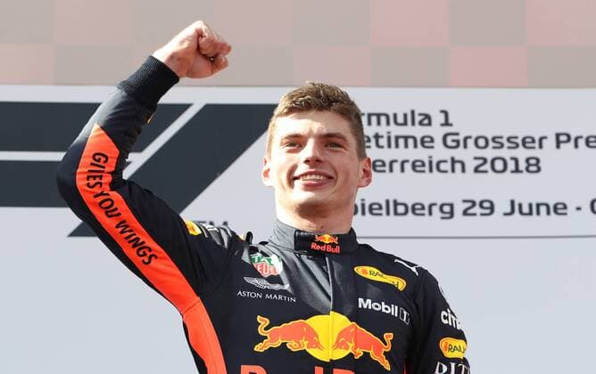 MOTORSPORTS - The Flying Bulls Air Show SPIELBERG,AUSTRIA,01.JUL.18 - MOTORSPORTS - The Flying Bulls Air Show. Image shows Max Verstappen (NED Red Bull Racing). GEPAxpictures xAndreasxPranter