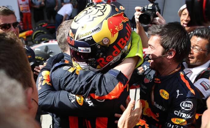 MOTORSPORTS - The Flying Bulls Air Show SPIELBERG,AUSTRIA,01.JUL.18 - MOTORSPORTS - The Flying Bulls Air Show. Image shows Max Verstappen (NED Red Bull Racing). GEPAxpictures xAndreasxPranter