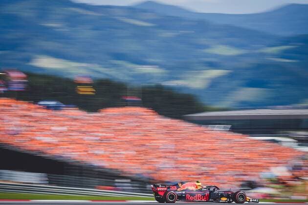 01.07.2018, Red Bull Ring, Spielberg, AUT, FIA, Formel 1, Grosser Preis von Oesterreich, Rennen, im Bild Max Verstappen (NED, Red Bull Racing) Dutch Formula One driver Max Verstappen of Red Bull Racing during race of the Austrian FIA Formula One Grand Prix at the Red Bull Ring in Spielberg, France on 2018 07 01. Spielberg