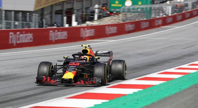 FORMULA 1 - GP of Austria 2018 SPIELBERG,AUSTRIA,01.JUL.18 - MOTORSPORTS - Grand Prix of Austria, Red Bull Ring. Image shows Max Verstappen (NED Red Bull Racing). GEPAxpictures xAndreasxPranter