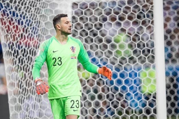 01.07.2018 NIZNY NOWOGROD NIZHNY NOVGOROD PILKA NOZNA (FOOTBALL) MISTRZOSTWA SWIATA ROSJA 2018 FIFA World Cup WM Weltmeisterschaft Fussball RUSSIA 2018 1 8 FINAL CHORWACJA - DANIA (CROATIA-DENMARK) NZ DANIJEL SUBASIC FOTO LUKASZ SKWIOT CYFRASPORT NEWSPIX.PL --- Newspix.pl FRANCE OUT!  20180701CSLS0072