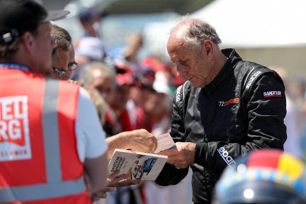 FORMULA 1 - GP of Austria 2018 SPIELBERG,AUSTRIA,01.JUL.18 - MOTORSPORTS - Grand Prix of Austria, Red Bull Ring, legends parade. Image shows Hans-Joachim Stuck (Porsche 956). GEPAxpictures xMaticxKlansek