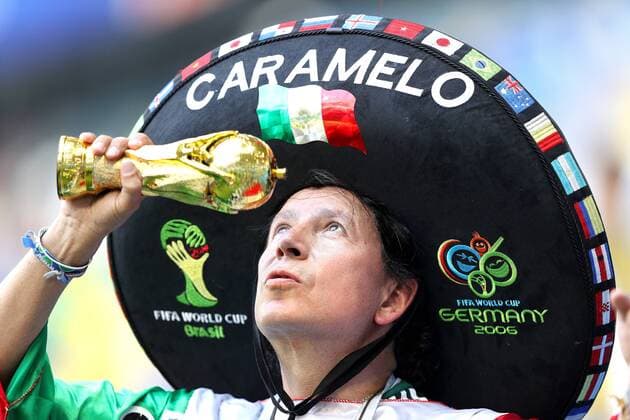 Brazil vs. Mexico SAMARA, SA - 02.07.2018: BRAZIL VS. MEXICO - Supporter during the match between Brazil and Mexico, valid for the eighth round of the 2018 World Cup held at the Samara Arena in Samara, Russia. (Photo: Rodolfo Buhrer La Imagem Fotoarena) x1560439x  RodolfoxBuhrer