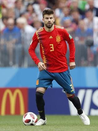 Gerard Pique of Spain during the 2018 FIFA World Cup WM Weltmeisterschaft Fussball Russia round of 16 match between Spain and Russia at the Luzhniki Stadium on July 01, 2018 in Moscow, Russia FIFA World Cup 2018 Russia 2017 2018 xVIxVIxImagesx xMauricexvanxSteenxWKxIVx 11372345
