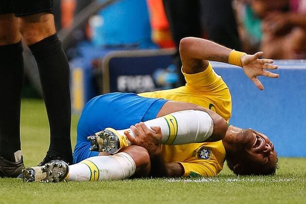 Brazil vs. Mexico SAMARA, SA - 02.07.2018: BRAZIL VS. MEXICO - Neymar Jr. of Brazil during the match between Brazil and Mexico valid for the eighth round of the 2018 World Cup held at the Samara Arena in Samara, Russia. (Photo: Marcelo Machado de Melo Fotoarena) x1560984x  MarceloxMachadoxdexMelo