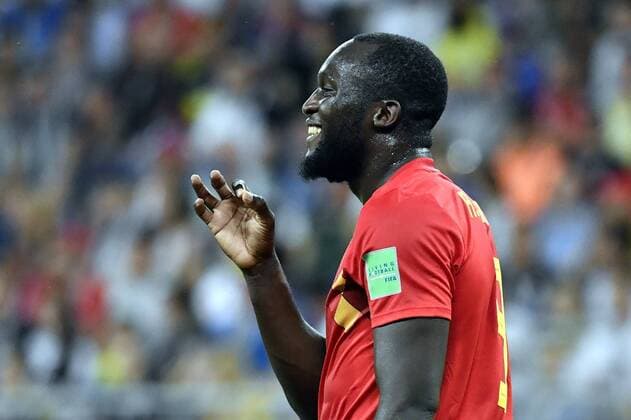 Belgium s Romelu Lukaku reacts during a round of 16 game between Belgian national soccer team the Red Devils and Japan in Rostov, Russia, Monday 02 July 2018. DIRKxWAEM  x05376099x