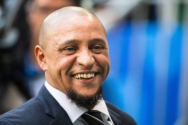 180702 Roberto Carlos prior the FIFA World Cup WM Weltmeisterschaft Fussball round of 16 match between Brazil and Mexico on July 2, 2018 in Samara. Photo: Petter Arvidson BILDBYRAN kod PA AI180702_53f Copyright: PETTERxARVIDSON BB180702PA251