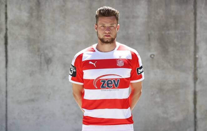Fussball 3.Liga Zwickau, 02.07.2018, Fussball, 3.Liga, FSV Zwickau , Porträttermin 2018 2019 , Im Bild: Janik Mäder Maeder ; FSV Zwickau ,
