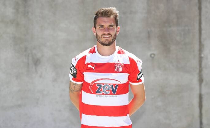 Fussball 3.Liga Zwickau, 02.07.2018, Fussball, 3.Liga, FSV Zwickau , Porträttermin 2018 2019 , Im Bild: Daniel Gremsel ; FSV Zwickau ,