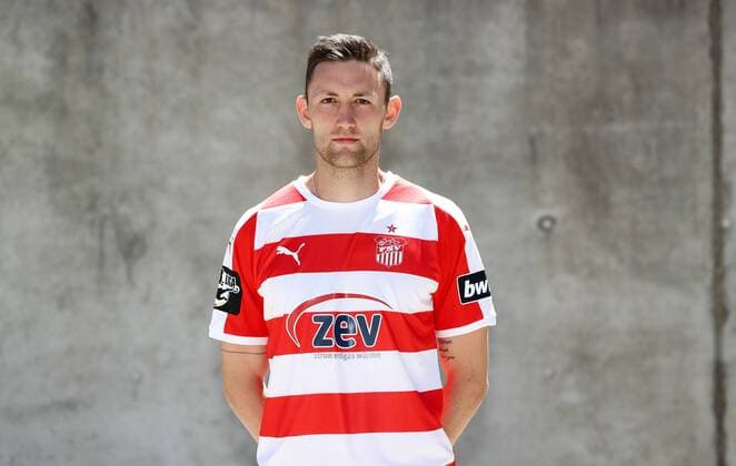 Fussball 3.Liga Zwickau, 02.07.2018, Fussball, 3.Liga, FSV Zwickau , Porträttermin 2018 2019 , Im Bild: Christian Bickel ; FSV Zwickau ,