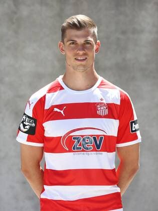 Fussball 3.Liga Zwickau, 02.07.2018, Fussball, 3.Liga, FSV Zwickau , Porträttermin 2018 2019 , Im Bild: Kevin Hoffmann ; FSV Zwickau ,