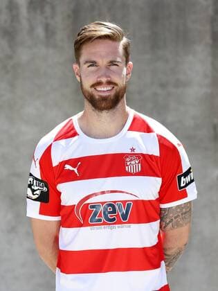 Fussball 3.Liga Zwickau, 02.07.2018, Fussball, 3.Liga, FSV Zwickau , Porträttermin 2018 2019 , Im Bild: Bryan Gaul ; FSV Zwickau ,