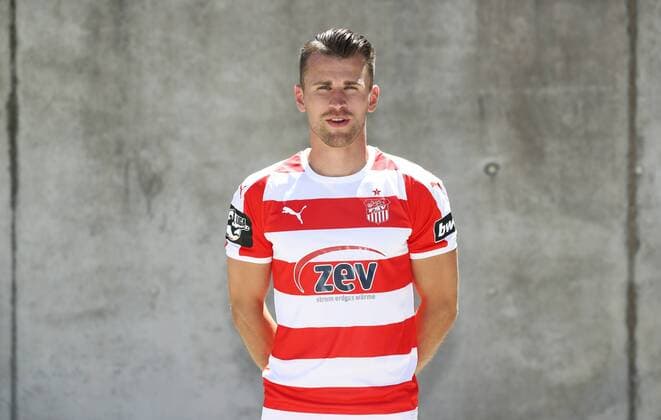 Fussball 3.Liga Zwickau, 02.07.2018, Fussball, 3.Liga, FSV Zwickau , Porträttermin 2018 2019 , Im Bild: Nilas MIatke ; FSV Zwickau ,