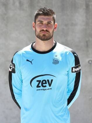 Fussball 3.Liga Zwickau, 02.07.2018, Fussball, 3.Liga, FSV Zwickau , Porträttermin 2018 2019 , Im Bild: Torhüter Johannes Brinkies ; FSV Zwickau ,