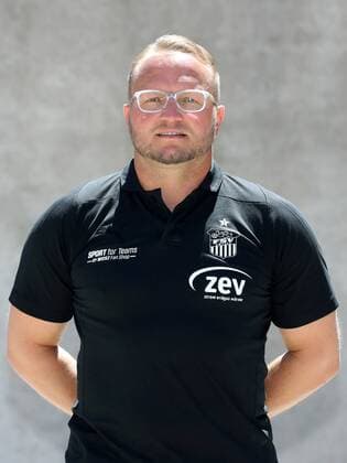 Fussball 3.Liga Zwickau, 02.07.2018, Fussball, 3.Liga, FSV Zwickau , Porträttermin 2018 2019 , Im Bild: Co-Trainer Danny König Koenig ; FSV Zwickau ,