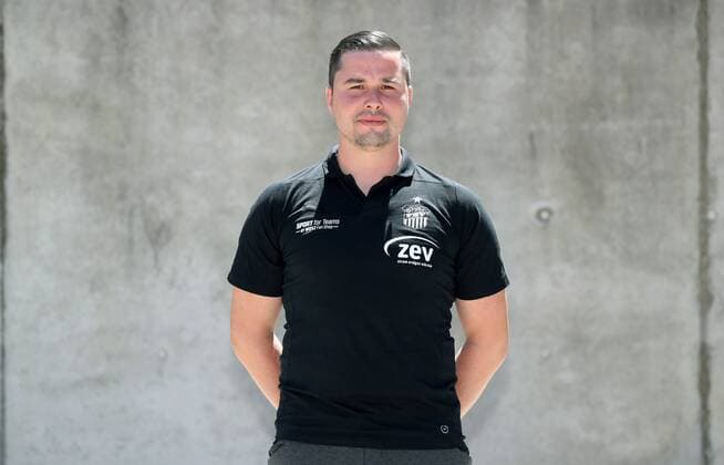 Fussball 3.Liga Zwickau, 02.07.2018, Fussball, 3.Liga, FSV Zwickau , Porträttermin 2018 2019 , Im Bild: Physiotherapeut Christian Puschmann ; FSV Zwickau ,