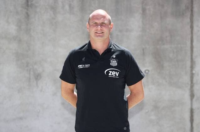 Fussball 3.Liga Zwickau, 02.07.2018, Fussball, 3.Liga, FSV Zwickau , Porträttermin 2018 2019 , Im Bild: Sportdirektor David Wagner ; FSV Zwickau ,