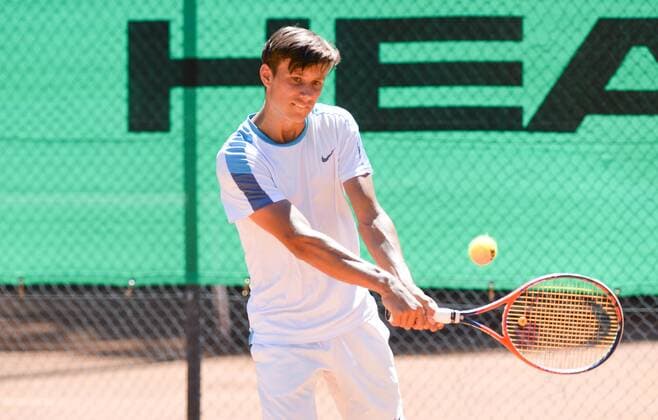 03.07.2018, xexx, Tennis ITF Head CUP, Bruchköbel 2018 v.l. Luis Hochenauer Bruchköbel Hessen Deutschland