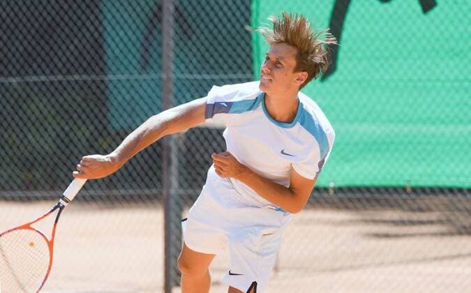 03.07.2018, xexx, Tennis ITF Head CUP, Bruchköbel 2018 v.l. Luis Hochenauer Bruchköbel Hessen Deutschland