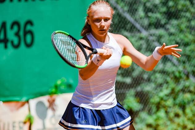 03.07.2018, xexx, Tennis ITF Head CUP, Bruchköbel 2018 v.l. Annika Vrbsky Bruchköbel Hessen Deutschland