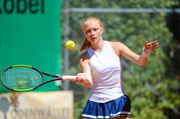 03.07.2018, xexx, Tennis ITF Head CUP, Bruchköbel 2018 v.l. Annika Vrbsky Bruchköbel Hessen Deutschland