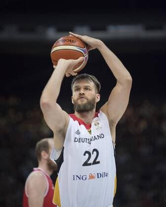 Danilo BARTHEL (GER) Aktion. Basketball WM-Qualifikation, Deutschland (GER) - Oesterreich (AUT) 85:63, am 29.06.2018 in Braunschweig Deutschland.