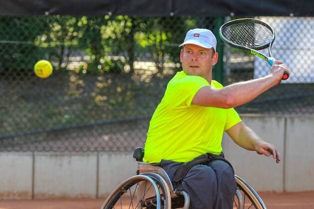 Sven Hiller (GER), 30. German Open Rollstuhltennis 30th German Open Wheelchair Tennis, Berlin, 04.07.2018 4th juli 2018,