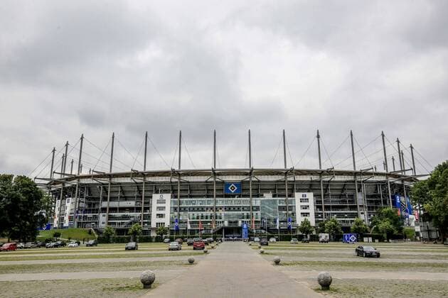 Deutschland , Hamburg , Fussball 2. Bundesliga , Volksparkstadion , Aussenansicht