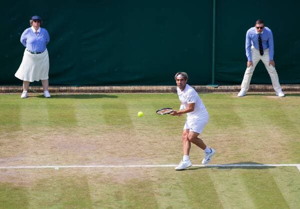 MARCOS BAGHDATIS (CYP) und zwei Linienrichter, von oben, Copyright: xJuergenxHasenkopfx
