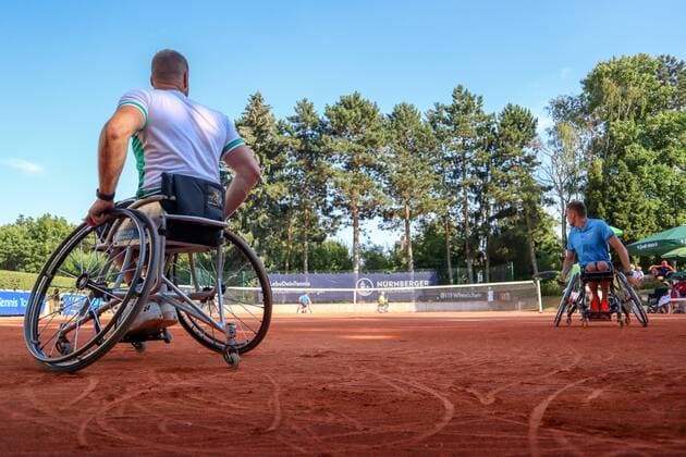 Maikel Scheffers (NED) 1 und Ruben Spaargaren (NED), 30. German Open Rollstuhltennis 30th German Open Wheelchair Tennis, Berlin, 05.07.2018 5th july 2018,