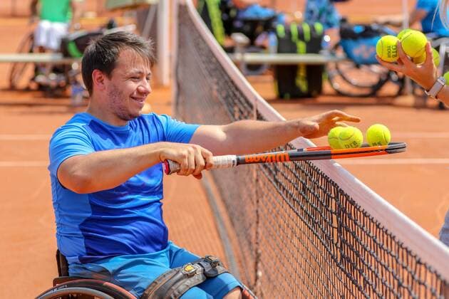 Anthony Dittmer (GER), 30. German Open Rollstuhltennis 30th German Open Wheelchair Tennis, Berlin, 05.07.2018 5th july 2018,