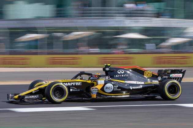 6th July 2018, Silverstone Circuit, Silverstone, England; British Formula One Grand Prix, Friday free practice; Carlos Sainz Jr in his Renault Formula One Team Renault RS18  ActionPlus12044433 TimxWilliams