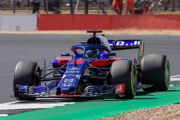 6th July 2018, Silverstone Circuit, Silverstone, England; British Formula One Grand Prix, Friday free practice; Brendon Hartley in his Red Bull Toro Rosso Honda Scuderia Toro Rosso Honda STR13  ActionPlus12044464 TimxWilliams