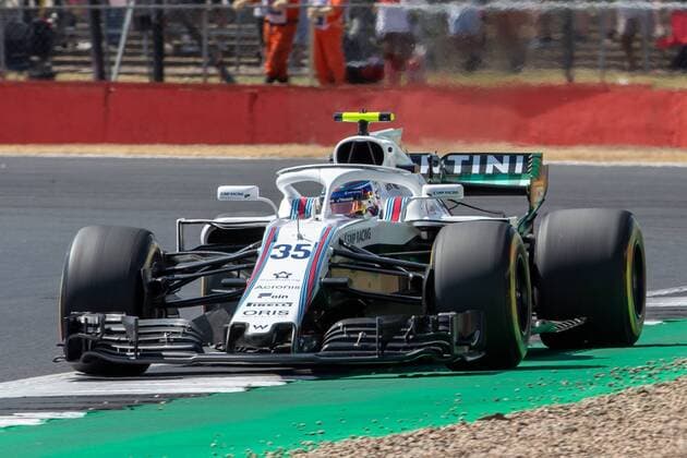 6th July 2018, Silverstone Circuit, Silverstone, England; British Formula One Grand Prix, Friday free practice; Sergey Sirotkin in his Williams Martini Racing Williams Mercedes FW41  ActionPlus12044466 TimxWilliams