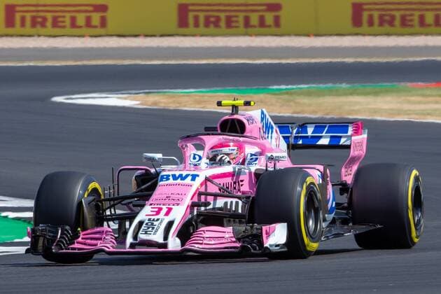 6th July 2018, Silverstone Circuit, Silverstone, England; British Formula One Grand Prix, Friday free practice; Test driver Nicholas Latifi in his Sahara Force India F1 Team Force India Mercedes VJM11  ActionPlus12044451 TimxWilliams