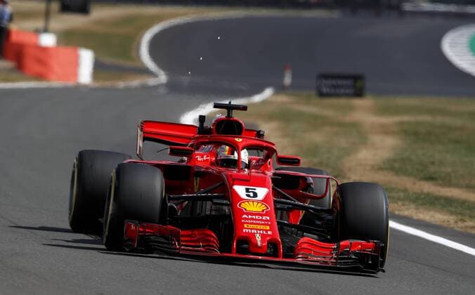 Sport-Bilder des Tages Motorsports: FIA Formula One World Championship WM Weltmeisterschaft 2018, Grand Prix of Great Britain, 5 Sebastian Vettel (GER, Scuderia Ferrari), Silverstone Great Britain